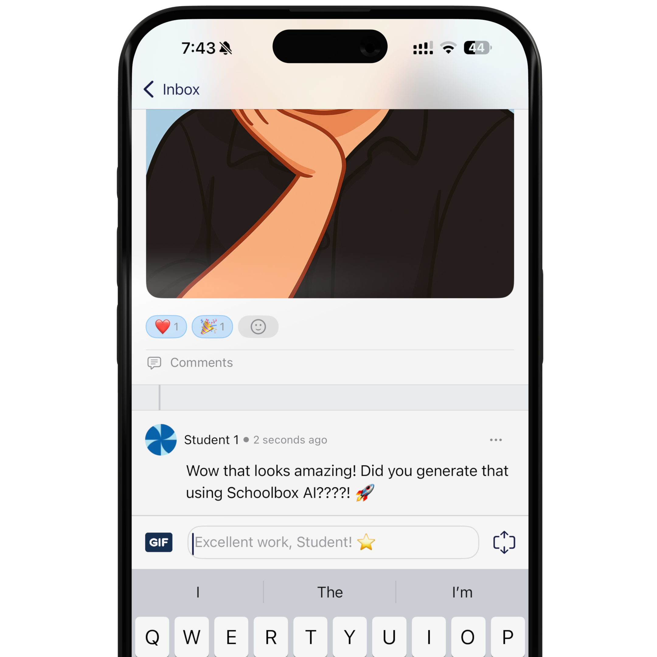 Schoolbox 25.1 features on mobile