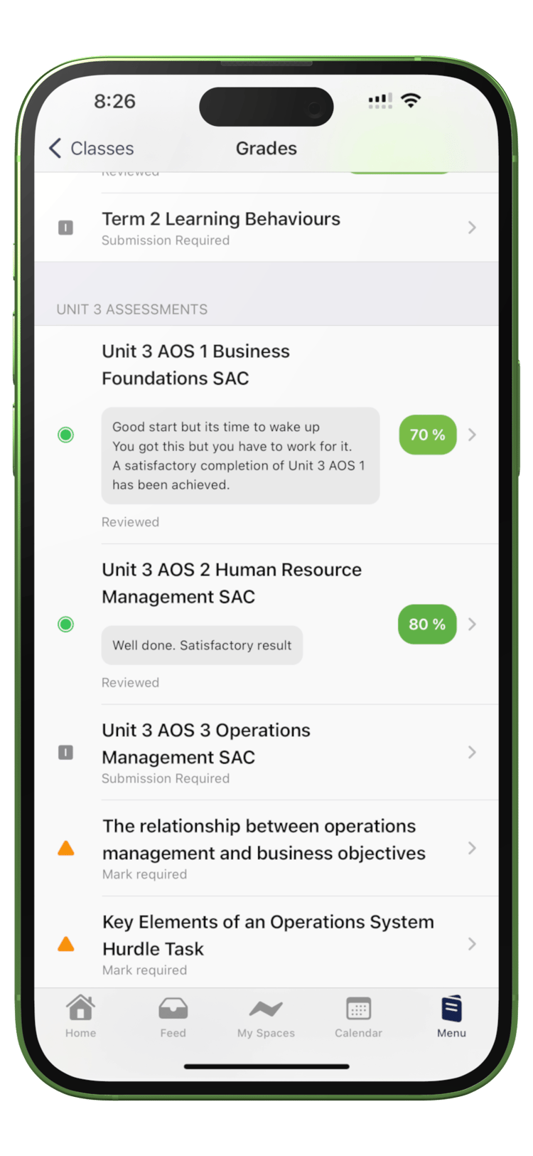 Real-time Grades & Feedback